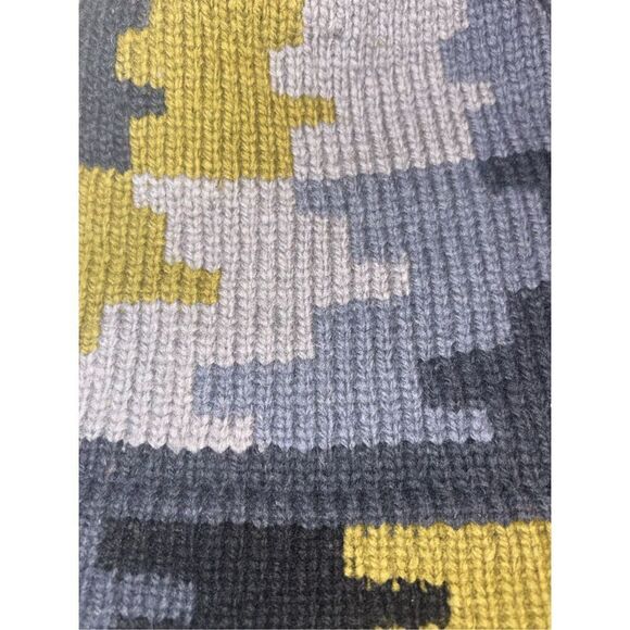 Vintage Handknit “Damoflage” Pixelated Wool Beanie - Picture 11 of 15